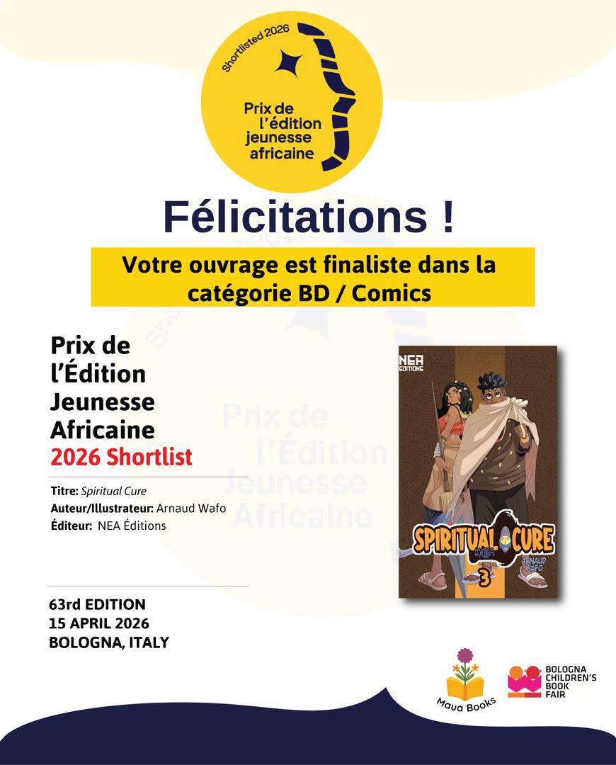 You are currently viewing Spiritual Cure finaliste du Prix Jeunesse Africaine 2026 !